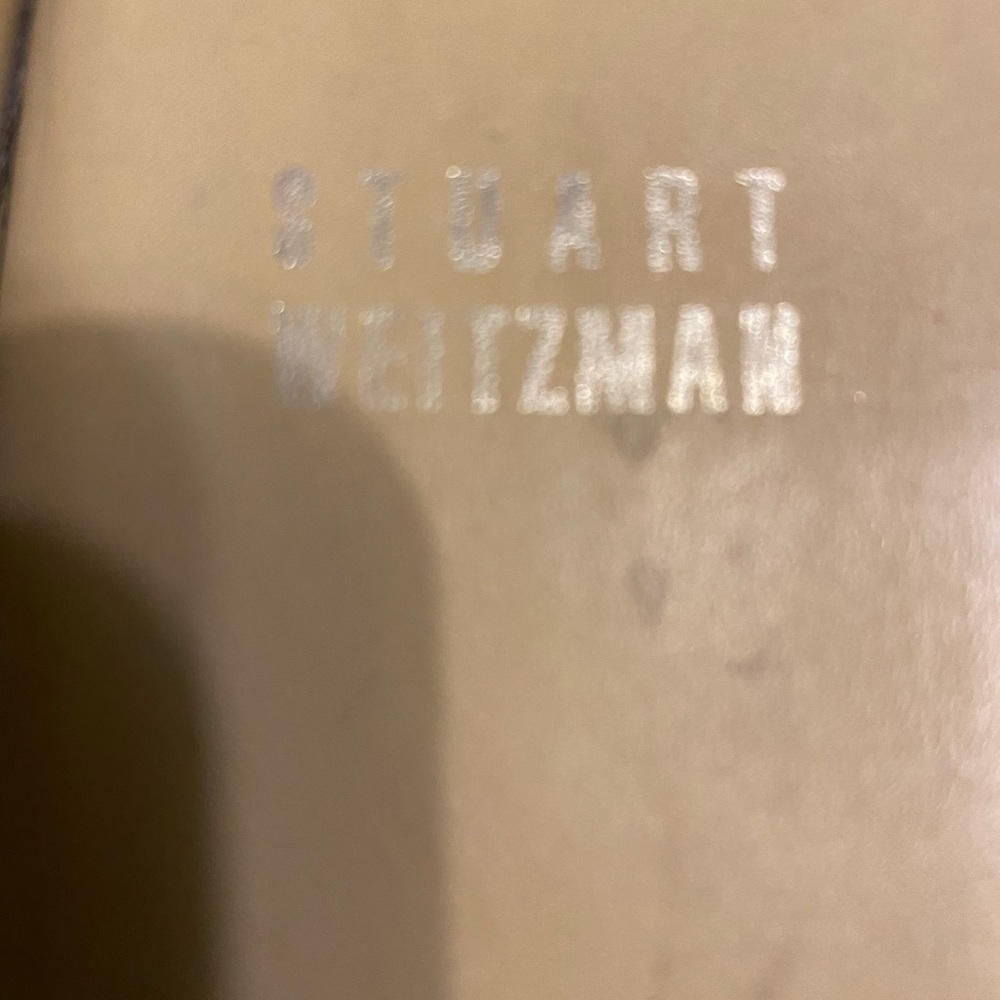 Stuart Weizman Size 6 Gold Slip On Mule - image 3